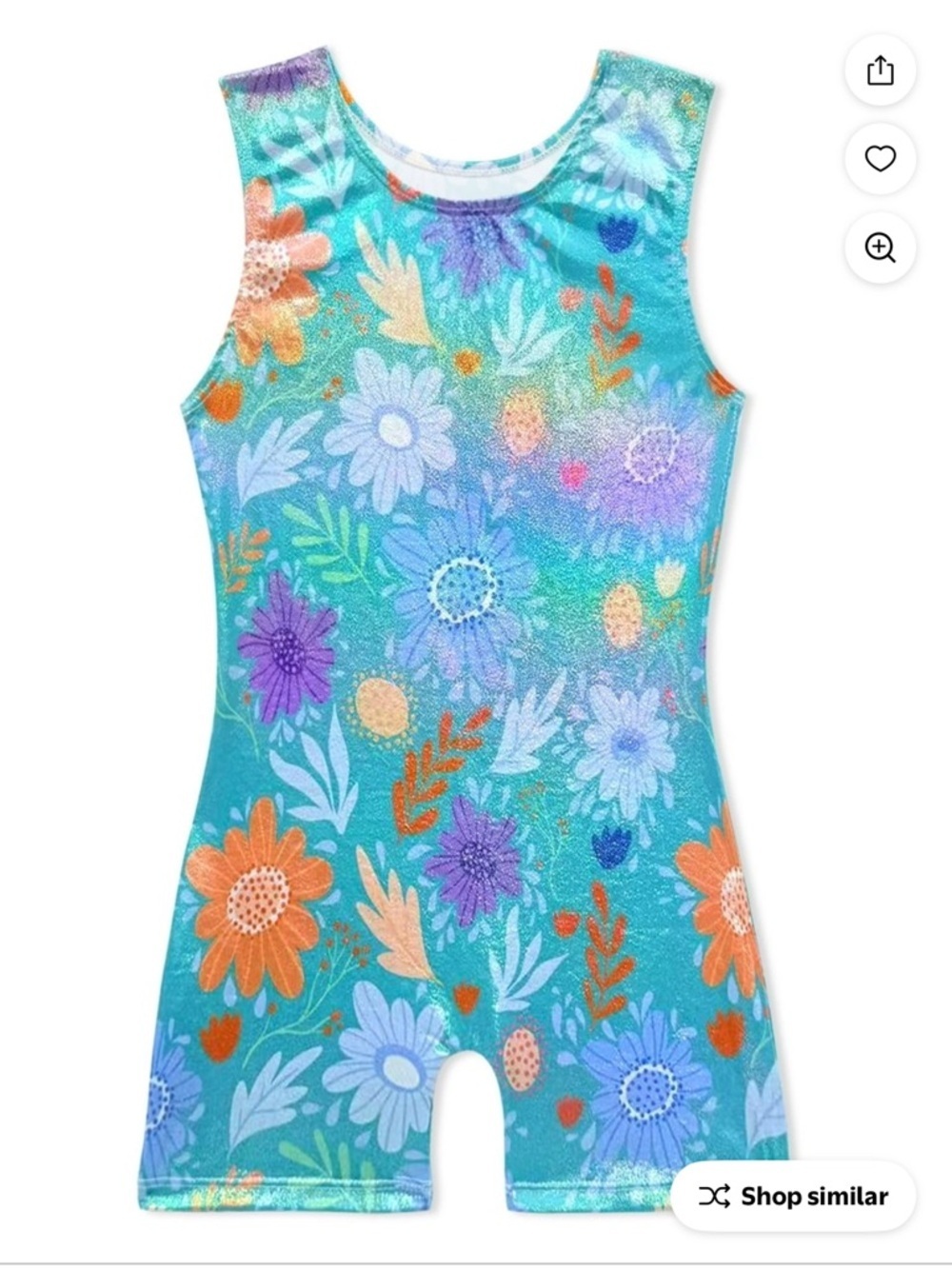 Girls Shiny Gymnastics Leotard Biketard Unitard Dinosaur Unicorn 3-4T NWT